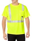 Radians Unisex Adult St11 Industrial Safety Shirt Short Sleeve, Safety Green,