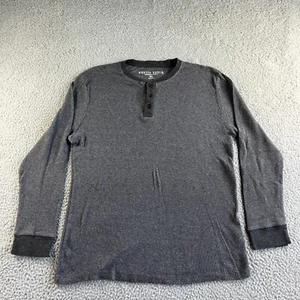 Rustic Souls T Shirt Uomo Extra Large Grigio Henley Waffle Maglia Termica Outdoor - Foto 1 di 8