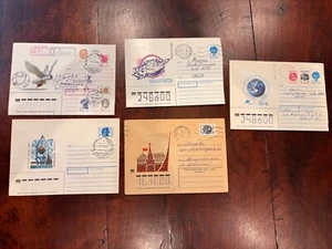 Russland 16.11.1992 Space 5 Hüllen FRIEDENSFLUG Euro-Amerika!! - Bild 1 von 2