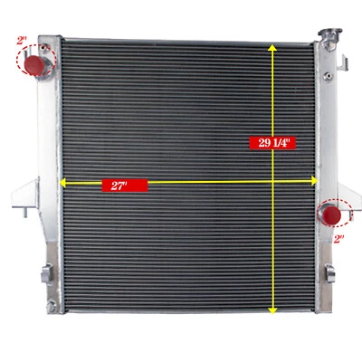 3 Row Aluminum Radiator For 2003 2004-2009 Dodge Ram 2500 3500 5.9L 6.7L CUMMINS - Image 1 of 4