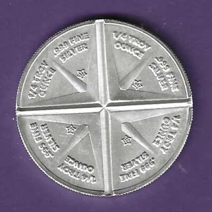 FOUR POINTED STAR  .999 SILVER ROUND - Picture 1 of 2