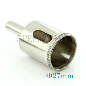 27mm Diamond coated hole saw core drills drill bit glass Tile Marble Ceramic