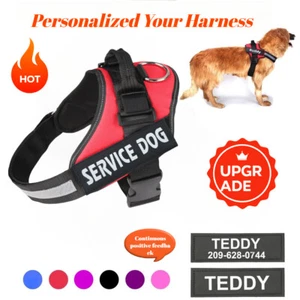 Personalized Dog Harness NO PULL Reflective Breathable Puppy Vest Padded Handle - Picture 1 of 13