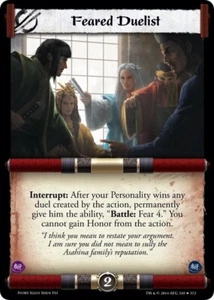 Legend of the Five Rings L5R CCG IvE Ivory Edition Feared Duelist - Picture 1 of 1