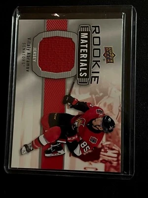 19/20 UD UPPER DECK VITALY ABRAMOV ROOKIE MATERIALS JERSEY OTTAWA SENATORS - Image 1 of 2