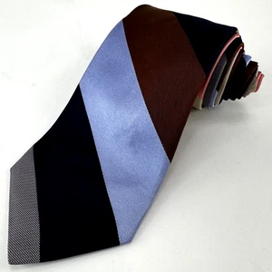 IKE BEHAR Mens Striped Statement Tie Multi-Color 100% Silk Necktie USA - Picture 1 of 6