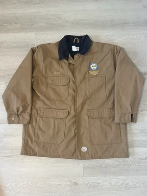 Vintage Red Kap Barn Chore Coat Jacket Mens xl Brown Workwear Canvas 90s Foto 1 de 4