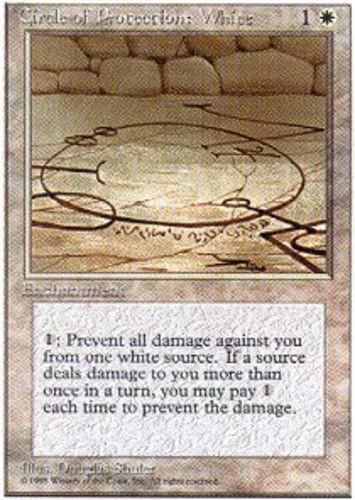 FBB Korean Circle of Protection: White ~ Lightly Played 4th Edition Fourth Forei - Image 1 of 1