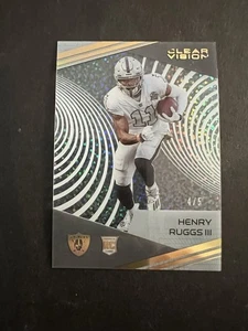2020 Panini Chronicles Clear Vision Henry Ruggs 4/5 Gold Holo RC Raiders - Picture 1 of 2