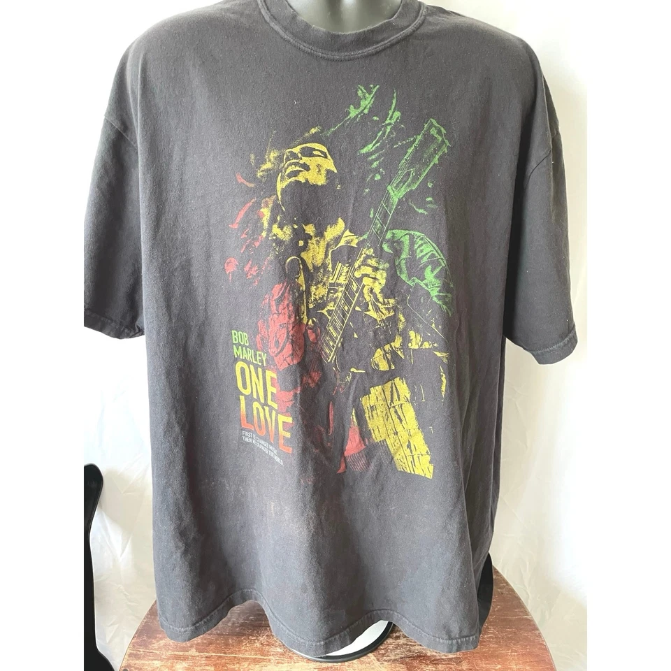 Bob Marley One Love 2024 Tour T-Shirt 2XL Black Promo - Image 1 of 4