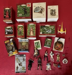 STAR WARS HOLIDAY TREE ORNAMENTS & BOBBLE HEAD - 28 - MOST IN BOXES - Picture 1 of 15