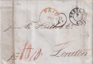 Breslau Brief 1848 nach London Polska Polen 2509 - Picture 1 of 3