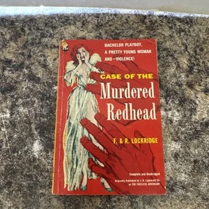 The Case of the Murdered Redhead ~ F & R Lockridge ~ 1956 Avon PB - Foto 1 di 5
