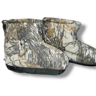Realtree Icebreaker Overboots Insulated Boot Cover Men Medium Break-Up Hunt Snow - Image 1 of 4