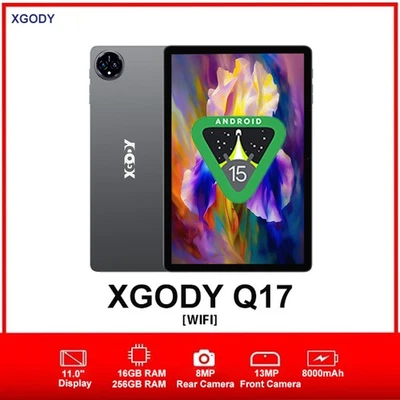 2025 Neu Tablet Android 15 16GB RAM+256GB 80000mAh 11 Zoll 13MP+8MP 5GWiFi USB-C - Bild 1 von 4