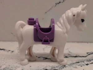 Lego Caballo Blanco con Sillín Ojos Azules AMIGOS CASTILLO LEGO CITY PRINCESA (93083) - Imagen 1 de 6