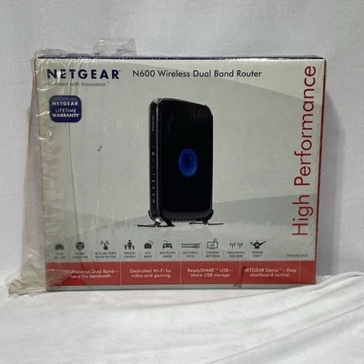 Netgear N600 Wireless Dual Band Router WNDR3400 NEW  - Image 1 of 4