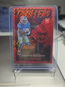 Panini Rookies & Stars 2022 - Thrillers Jameson Williams #TH-25 Red Plaid Prizm - Imagen 1 de 2