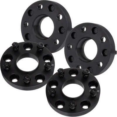 4X 1.25" Thick 5x5 5x127 Black Wheel Spacers 1/2'' For Jeep Commander 2006-2010 Foto 1 de 4