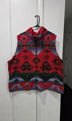 Back In The Saddle Womens Size 3XL Vest Aztec Western Full Zip Southwest NICE  - Image 1 of 4