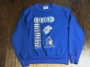 Vintage USA Dodger Duke Blue Devils Sweatshirt Basketball Sm 34-36 - Picture 1 of 12