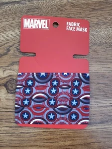 Máscara facial de tela Marvel Capitán América para niños de 4 años en adelante nueva - Imagen 1 de 3