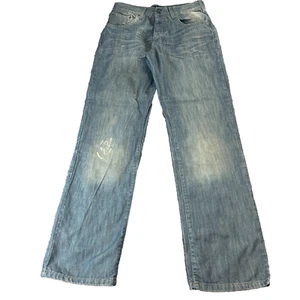 Vtg Armani Jeans Womens 28 32 Y2K Emroidered Whiskers Honeycomb Regular Straight - Picture 1 of 13