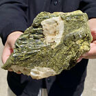 5.23LB Natural Green tourmaline uncut quartz crystal mineral specimen