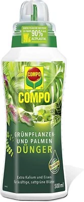 COMPO Grünpflanzen Palmendünger Zimmer Balkon Terrasse Flüssigdünger 500 ml