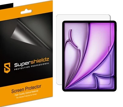 3X Protector de Pantalla Mate Antideslumbrante Supershieldz para iPad Air 13" (2024 / 2025) Foto 1 de 2