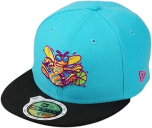 Charlotte Hornets New Era Youth NBA 59FIFTY Fitted Cap SIZE 6 & 5/8 (53cm) BNWT - Picture 1 of 2