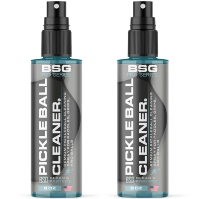 BSG 2 Pack : Pro Pickleball Paddle Cleaning Spray, Removes Oils, and Stubborn Grime