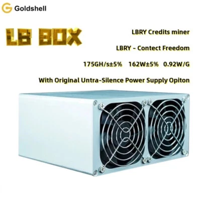 Brand New Goldshell LB-BOX ASIC Cryptocurrency Miner with Power Supply