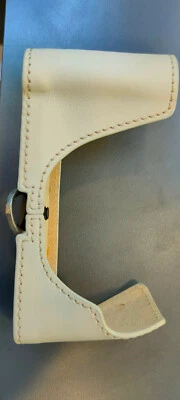 GARIZ XS-CHGF1C LEATHER HALF CASE WHITE - Image 1 of 2