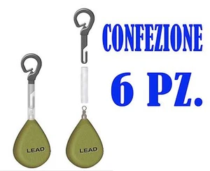 ATTACCO RAPIDO PIOMBO PESCA CARPFISHING AFFONDA FILO TENDI FILO LENZA CARPA LAGO - Foto 1 di 1
