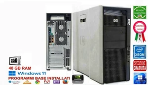 COMPUTER HP Z800 DUAL CPU XEON NVIDIA QUADRO K4000 SSD 64 GB RAM WINDOWS 11 - Imagen 1 de 1
