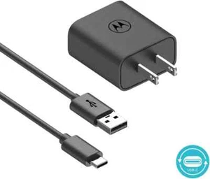 Chargeur rapide Motorola 10 watts avec câble USB-C de 3,3 pieds emballage en vrac authentique - Photo 1 sur 2
