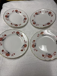 4 große Royal Crown Derby Bali 6 1/4" Brot-/Dessertteller; England; neuwertig - Bild 1 von 3