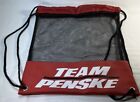 Team Penske Racing Draw String Mesh Bag 17" X 14" - Red & Black