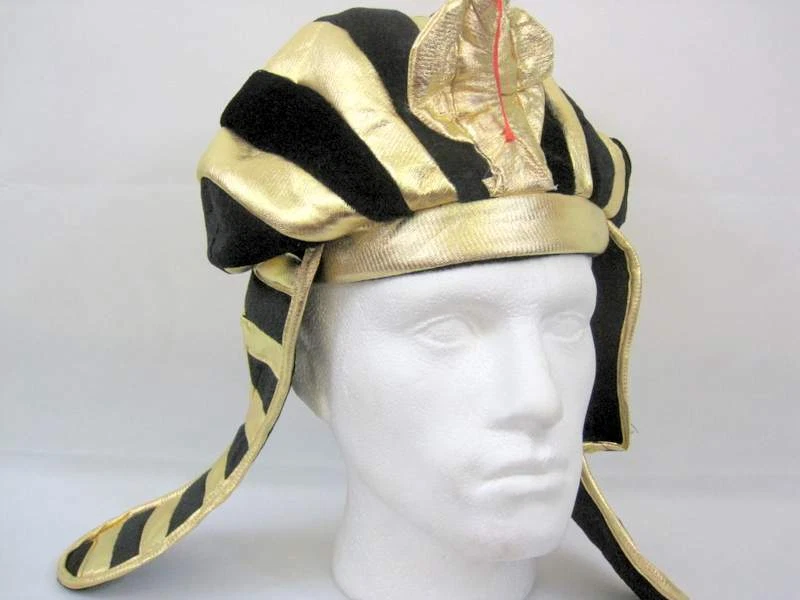Hyfive Hat in Egyptian Ruler Style - in Gold & Black - Image 1 of 1
