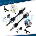 8pc Front CV Axles Tie Rods Ball Joints & Wheel Hub Bearings for Regal Impala