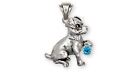 Jack Russell Jewelry Sterling Silver Handmade Jack Russell Terrier Pendant  J2-S