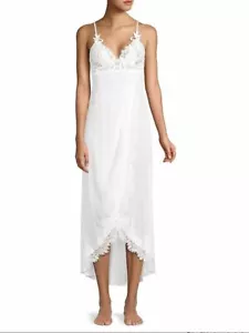 Jonquil Stephanie Chiffon Lace Gown Ivory- M - Picture 1 of 2