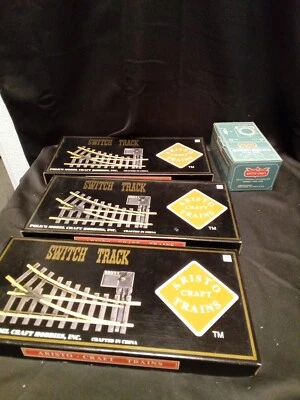 Lot Of Aristo-Craft Trains Remote Left Hand Switch Track  11210,11200,1120 -# - Image 1 of 4
