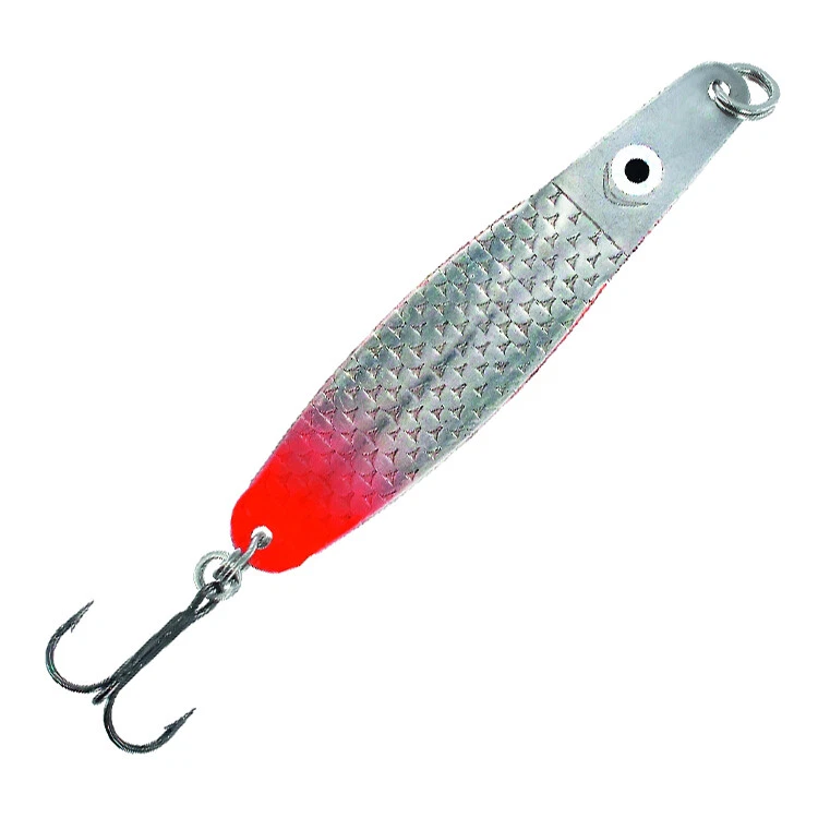 Jenzi Meerforellen-Blinker Lars Hansen silber rot Köder Forellenblinker Forelle - Bild 1 von 1