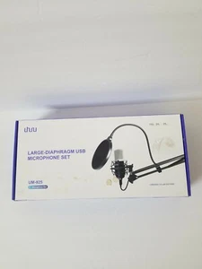 USB Gaming Microphone Kit UHURU Professional Streaming Microphone 25mm Mic READ  - Picture 1 of 3