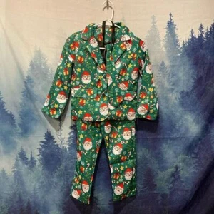 Green Holiday Boy Christmas Suit - Size Small - Picture 1 of 7