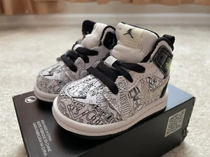 Air Jordan 1 Mid SE TD 'fai da te' taglia 2C DC4097-100 senza coperchio - Foto 1 di 8