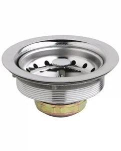 Drain & Stopper 3 1/2 Inch Stainless Steel - Picture 1 of 1