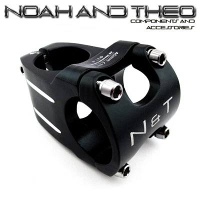 Bicycle 40mm Short Stem 28.6mm or 1-1/8" to 31.8mm Race Road Handlebar MTB BLACK - Image 1 of 2